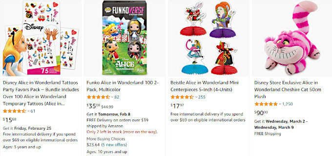 Alice In Wonderland Toys