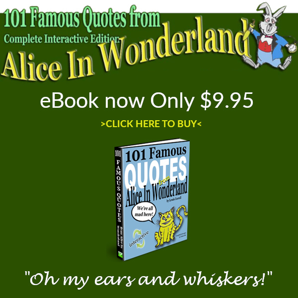 101 Famous Quotes From Alice In Wonderland eBook