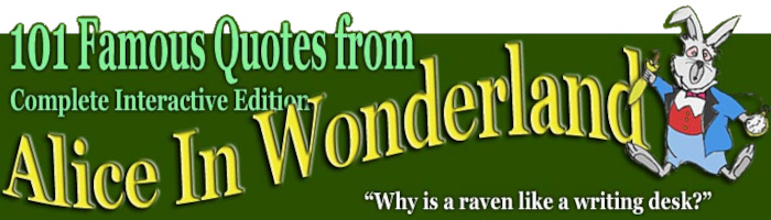 101 Famous Quotes From Alice In Wonderland eBook